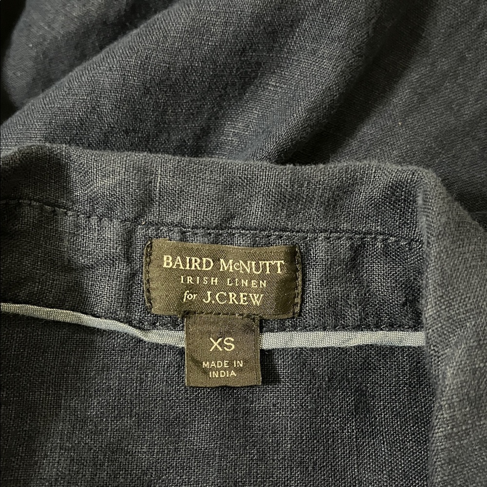 J. Crew Baird McNutt Irish Linen Shirt Dress XS - Picture 7 of 9